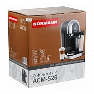 Кофеварка Normann ACM-526 (эспрессо, 15 бар, 1,4 кВт, 1,0 л, автом.капучинатор)