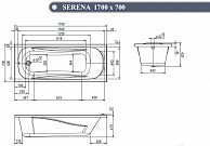 Ванна VentoSpa Serena LA 170x70