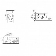 Унитаз подвесной Vitra Sunrise 5384B003-0075 белый