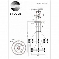 Люстра подвесная ST-Luce SL6007.203.32