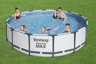 Каркасный бассейн Bestway Steel Pro Max 56950 (427х107см, с фильтр-насосом, лестницей и тентом)