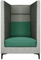 Кресло Бриоли Дирк J20-J16 (серый, азурные вставки)