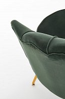 Кресло Halmar Amorinito темно-зеленый/золотой