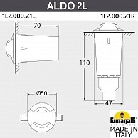 Встраиваемый светильник уличный Fumagalli Aldo 1L2.000.000.LXZ1L