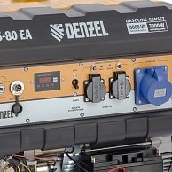 Генератор бензиновый Denzel PS-80EA 8,0 кВт, 230В, 25л, коннектор автоматики, электростартер