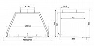 Кухонная вытяжка Elikor Врезной блок Flat 52П-650-К3Д (черный) Черный
