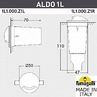Встраиваемый светильник уличный Fumagalli Aldo (1L1.000.000.AXZ1L)