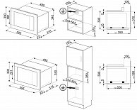 Встраиваемая микроволновая печь Smeg FMI320X2