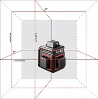 Лазерный нивелир ADA Instruments Cube 3-360 Professional Edition А00572 красный, черный 30168