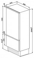 Встраиваемый  холодильник Smeg RI96RSI