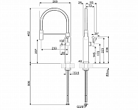 Кухонный смеситель Smeg MDF50SS хром