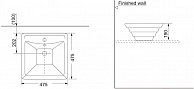 Умывальник Roca A002 475X475X190