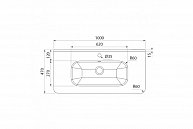 Тумба с умывальником IDDIS EDI10W1i95K  белый