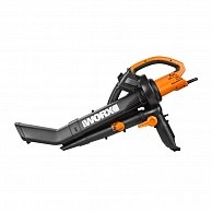 Воздуходув-садовый пылесос Worx WG505E, 3000Вт, 335 км/ч, 10м3/мин оранжевый, черный