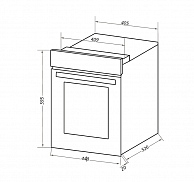 Духовой шкаф Maunfeld  EOEC.516W