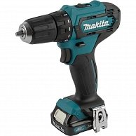 Дрель-шуруповерт  Makita DF 333 DWAE + набор бит синий