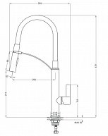 Кухонный смеситель Deante BGB_W720 белый-хром