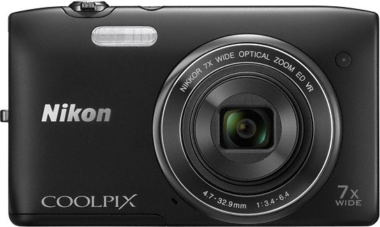 

Цифровая фотокамера NIKON Coolpix S3500 черная, Coolpix S3500 черная