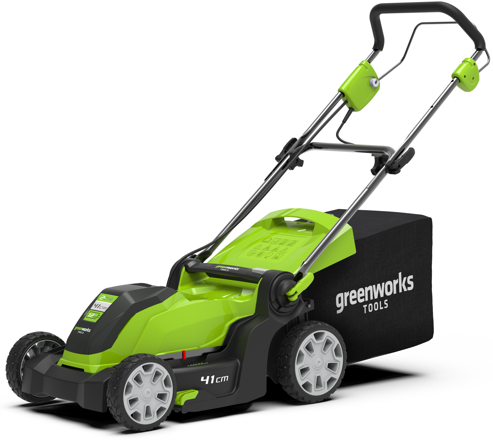 

Электрическая газонокосилка GreenWorks GLM1241, GLM1241