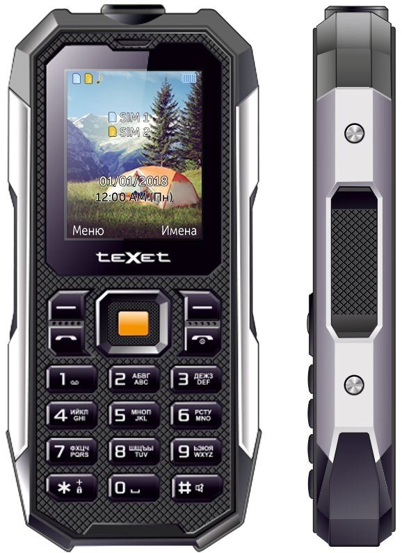 

Мобильный телефон TeXet TM-518R (Black), TM-518R (Black)