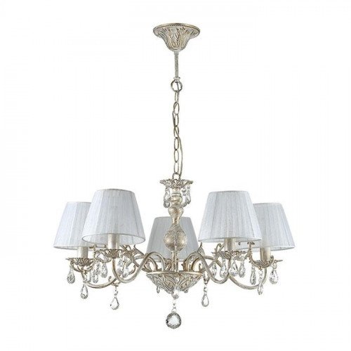 

Люстра Odeon Light MAGALI 3229/5 (белый/золото патина/ткань/хрусталь), MAGALI 3229/5 (белый/золото патина/ткань/хрусталь)