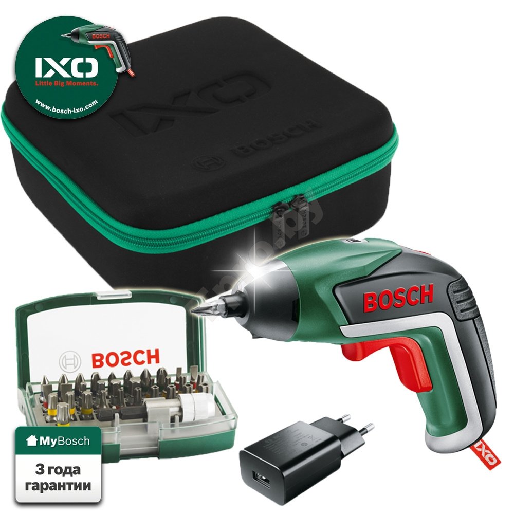 

Шуруповерт аккумуляторный Bosch IXO V Bit Set, IXO V Bit Set