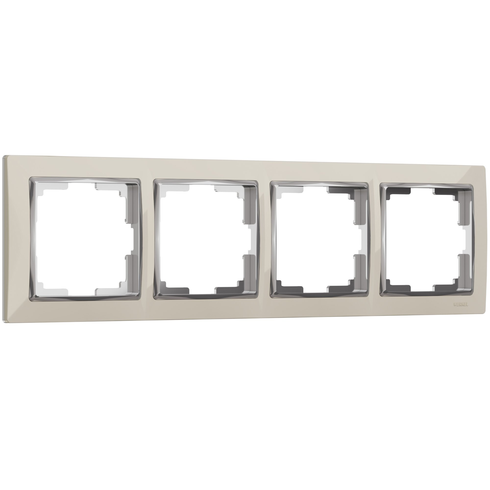 

Рамка на 4 поста WERKEL WL03-Frame-04-ivory (слоновая кость/хром), WL03-Frame-04-ivory (слоновая кость/хром)