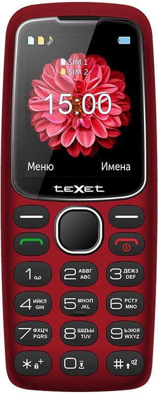 

Мобильный телефон TeXet TM-B307 (Red), TM-B307 (Red)