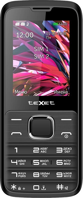 

Мобильный телефон TeXet TM-D430 (Black), TM-D430 (Black)