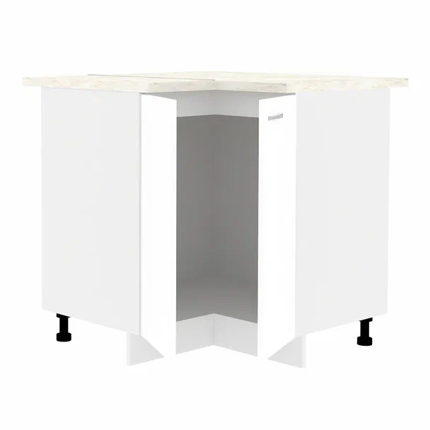 Шкаф-стол угловой  Кортекс-мебель Корнелия МАРА НШУ Голубой, Королевский опал