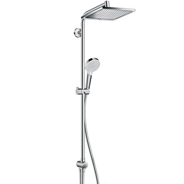 

Душевой гарнитур Hansgrohe Crometta E 240 1jet Showerpipe Reno EcoSmart 27289000, Crometta E 240 1jet Showerpipe Reno EcoSmart 27289000