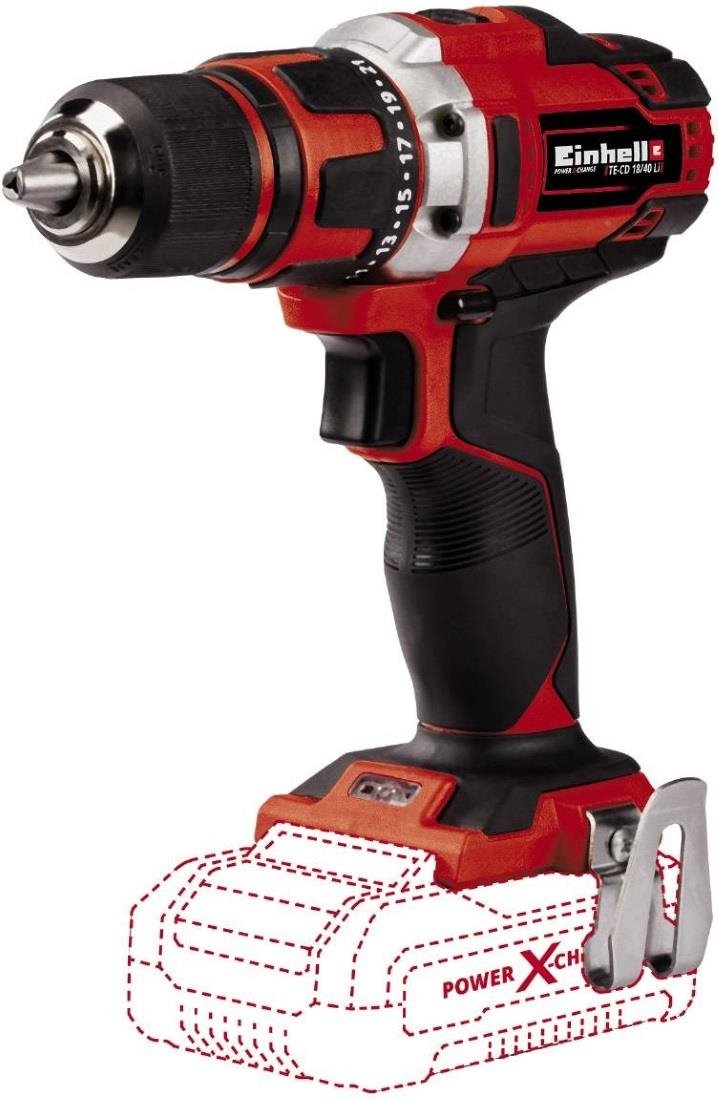 

Дрель-шуруповерт Einhell TE-CD 18/40 Li-Solo 4513925, TE-CD 18/40 Li-Solo 4513925