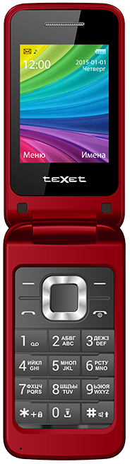 

Мобильный телефон TeXet TM-204 (гранатовый), TM-204 (гранатовый)