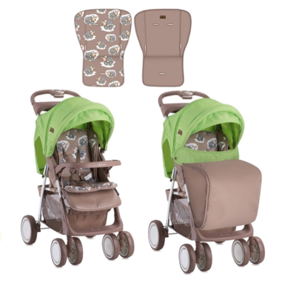 

Детская прогулочная коляска для двойни Lorelli Foxy Beige&Green Lambs, Foxy Beige&Green Lambs