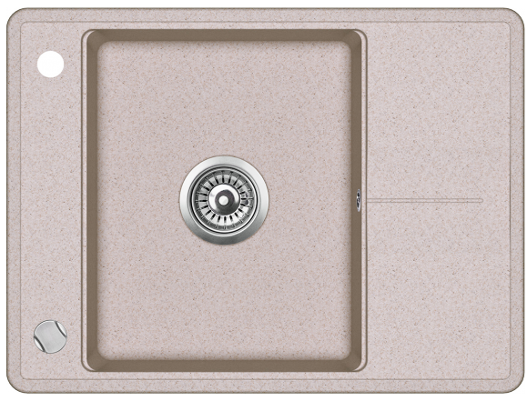 

Кухонная мойка AquaSanita Bella SQB102AW beige 110, Bella SQB102AW beige 110