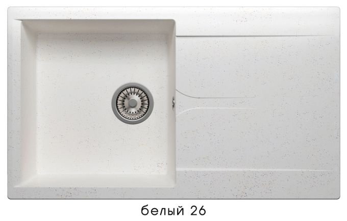 

Кухонная мойка Polygran GALS-860 №26 белый, GALS-860 №26 белый
