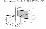 Встраиваемая микроволновая печь  Maunfeld  MBMO.20.2PGB