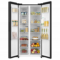 Холодильник с морозильником Korting KNFS 83177 N черный