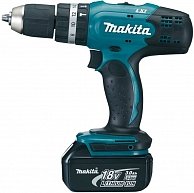 Дрель ударная Makita DHP453RFE аквамариновый, черный 177510