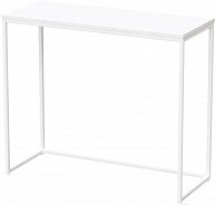 Консольный столик Millwood Пекин 3 Л 100x40x85 дуб белый Craft/металл белый