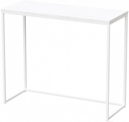 Консольный столик Millwood Пекин 3 Л 100x40x85 дуб белый Craft/металл белый