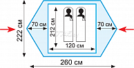 Tramp палатка Colibri 2 (V2)