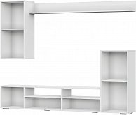 Стенка NN Мебель МГС 4 Белый/Белый глянец