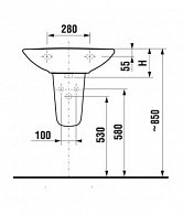 Полупьедестал Jika  Zeta   8193910000001