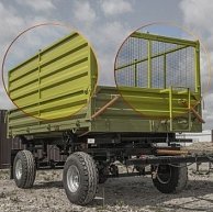 Прицеп тракторный самосвальный с надставными сетчатыми бортами 2ПТС-4,5-1
