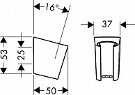 Настенный держатель Hansgrohe  Porter   S 28331000