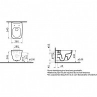 Унитаз Vitra Shift Rim-ex (7742B003-0075+91003-009)