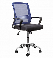 Кресло поворотное AksHome   OLIVER синий+черный