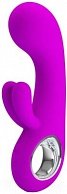 Перезаряжаемый вибратор Pretty love Valentine BI-014507 пурпурный с клиторальной стимуляцией