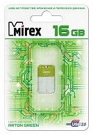 Usb флэш-накопитель Mirex ARTON GREEN 16GB (13600-FMUAGR16) GREEN